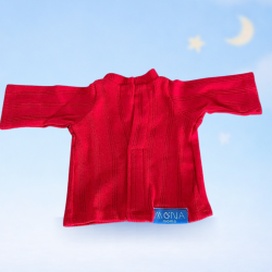 Peluş Oyuncak Pijaması – %100 Pamuk (Kırmızı)