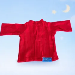 Peluş Oyuncak Pijaması – %100 Pamuk (Kırmızı)