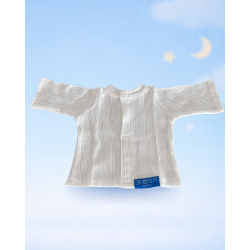 Peluş Oyuncak Pijaması – %100 Pamuk (Beyaz)